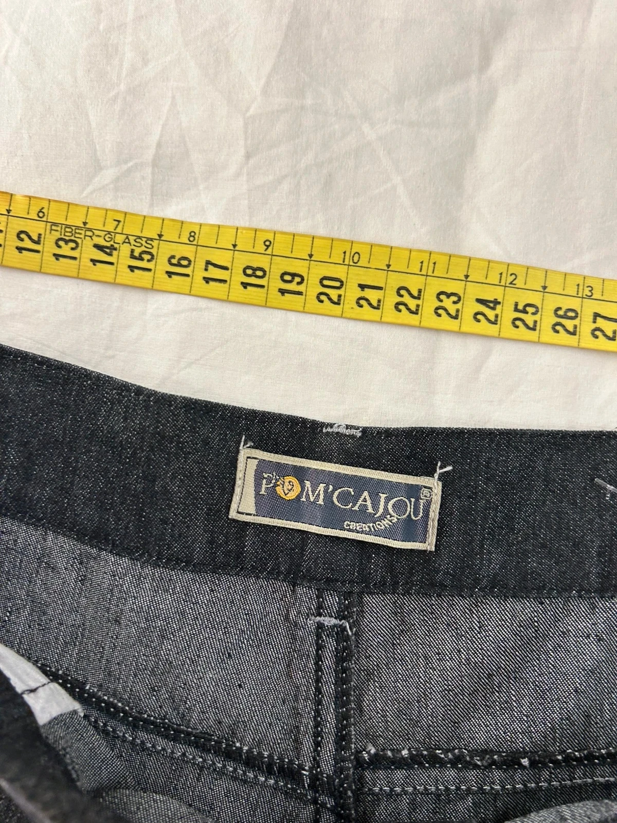 Calça jeans reta preta pom’cajou tamanho 46 nova – photo 11